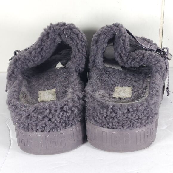 UGG Women's Fluffita US 8 Purple Sheepskin Platform Shearling Slide Slippers - Picture 13 of 16